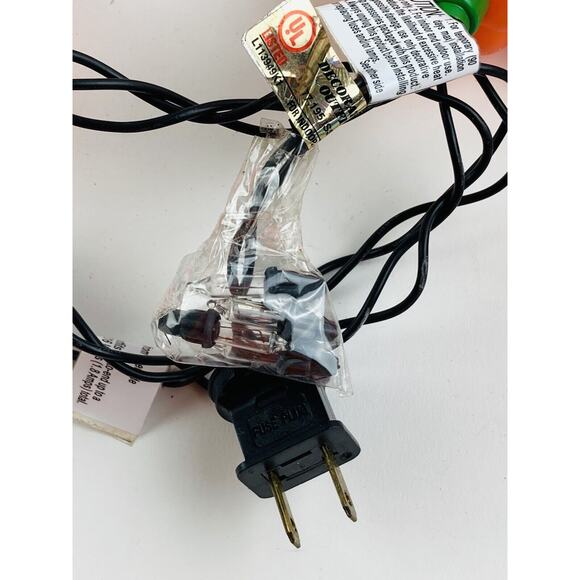 Vintage Halloween Blow Mold Pumpkin String Lights set of 10 Orange All Work - Picture 7 of 7